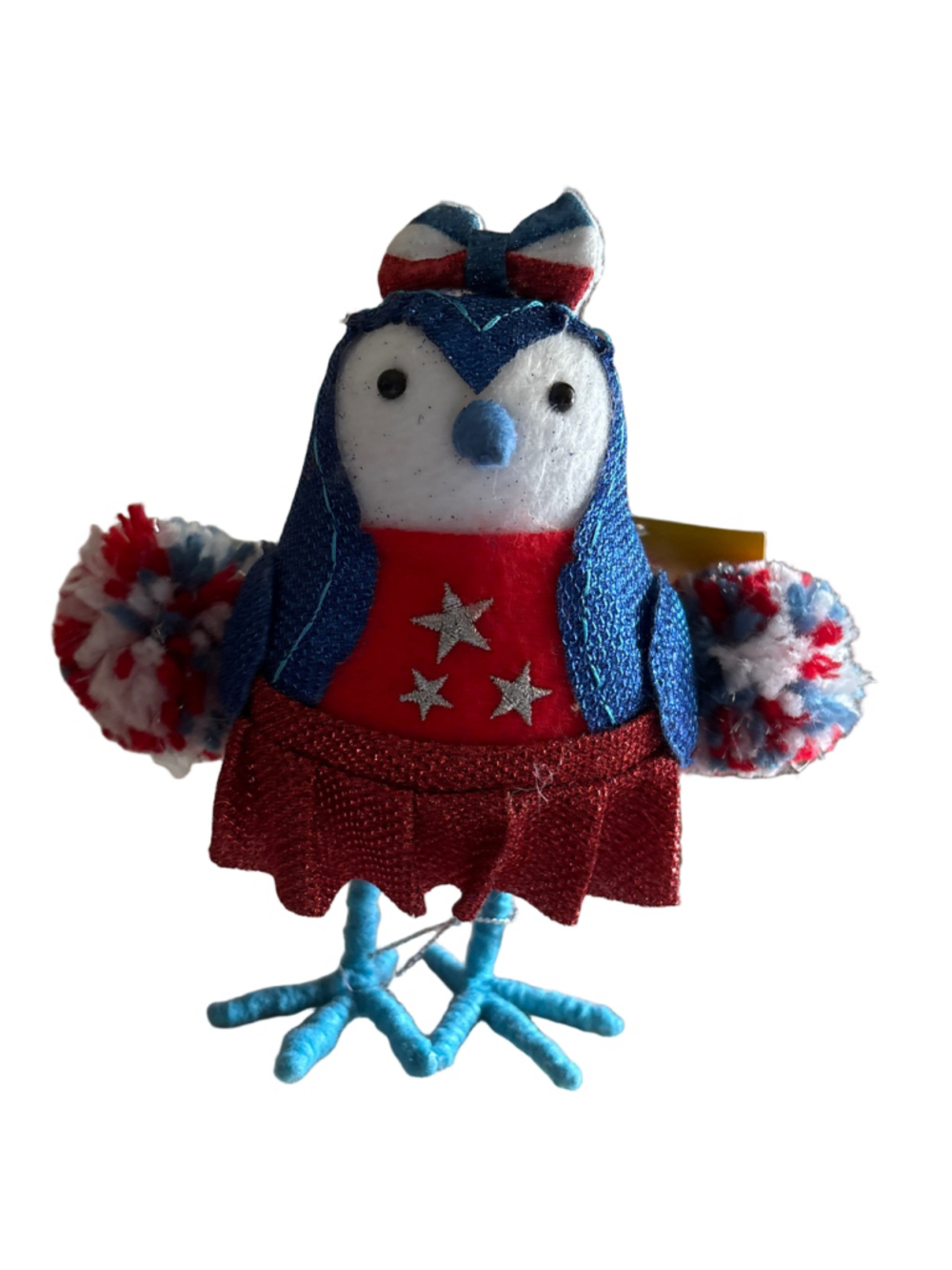 Sun Squad Featherly Friends Cheery Ornament One Size Blue Red